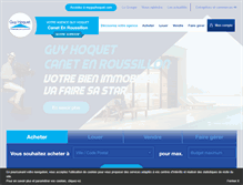 Tablet Screenshot of guyhoquet-immobilier-canet-en-roussillon.com